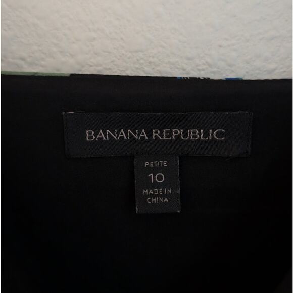 Banana Republic Satin Floral Asymmetrical Strappy Wrap Ruffle Midi Dress, sz 10P - Picture 3 of 8